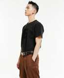 イーエスシースタジオ(ESC STUDIO) E knitting t-shirt (black)