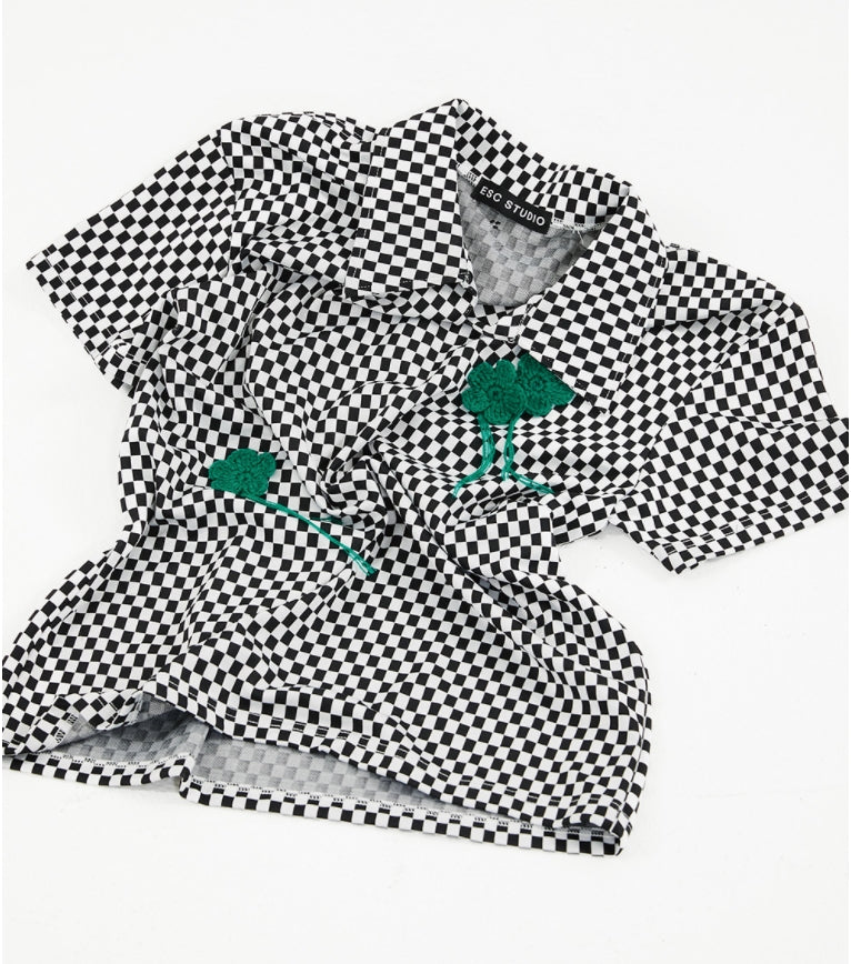 イーエスシースタジオ(ESC STUDIO) Chess polo shirt