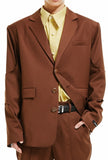 イーエスシースタジオ(ESC STUDIO) Line over size blazer (brown)