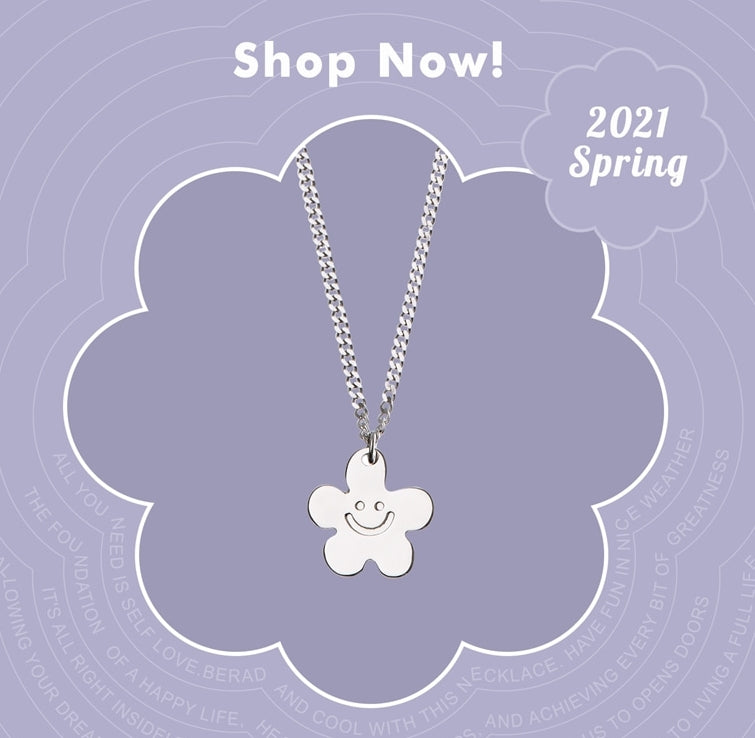 オルモストブルー(Almost Blue) SMILE FLOWER NECKLACE