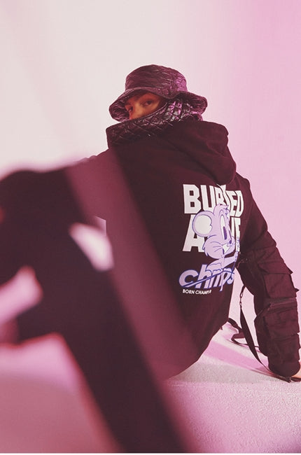 ボーンチャンプス(BORN CHAMPS)  BC X BA CHMPS ALIVE HOODY B21ST02BK