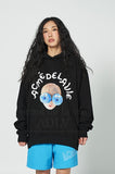 アクメドラビ(acme' de la vie) BLUE SUGAR DONUTS HOODIE BLACK
