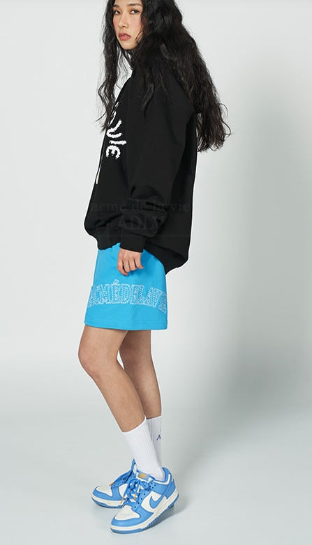 アクメドラビ(acme' de la vie) BLUE SUGAR DONUTS HOODIE BLACK