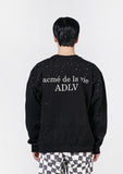 アクメドラビ(acme' de la vie) ADLV BABY FACE SWEATSHIRT BLACK SPACE TRAVEL