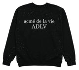 アクメドラビ(acme' de la vie) ADLV BABY FACE SWEATSHIRT BLACK SPACE TRAVEL