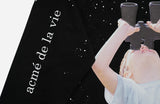 アクメドラビ(acme' de la vie) ADLV BABY FACE SWEATSHIRT BLACK BINOCULARS