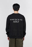 アクメドラビ(acme' de la vie) ADLV BABY FACE SWEATSHIRT BLACK MINT DONUT