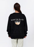 アクメドラビ(acme' de la vie) ADLV BABY FACE SWEATSHIRT BLACK BROWN BEAR