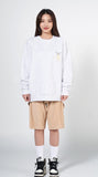 アクメドラビ(acme' de la vie) ADLV BABY FACE SWEATSHIRT WHITE DUCK