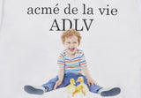 アクメドラビ(acme' de la vie) ADLV BABY FACE SWEATSHIRT WHITE DUCK