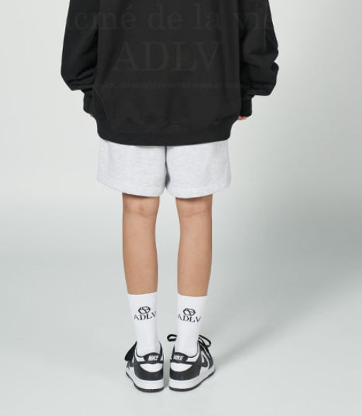 アクメドラビ(acme' de la vie) LEAF LOGO EMBROIDERY SHORT PANTS MELANGE