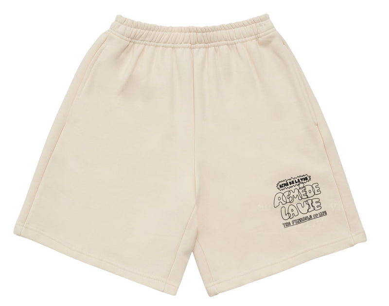 アクメドラビ(acme' de la vie) OUTLINE EMBOSSING LOGO SHORT PANTS LIGHT IVORY