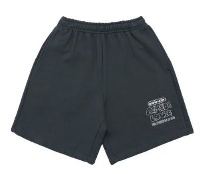 アクメドラビ(acme' de la vie) OUTLINE EMBOSSING LOGO SHORT PANTS LIGHT CHARCOAL