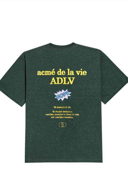 アクメドラビ(acme' de la vie) HOPE BASIC LOGO SHORT SLEEVE T-SHIRT CHARCOAL