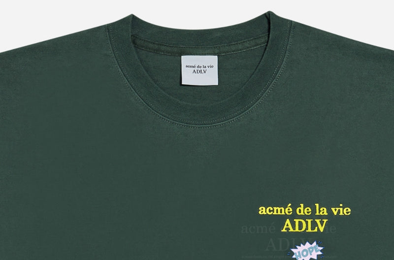 アクメドラビ(acme' de la vie) HOPE BASIC LOGO SHORT SLEEVE T-SHIRT CHARCOAL