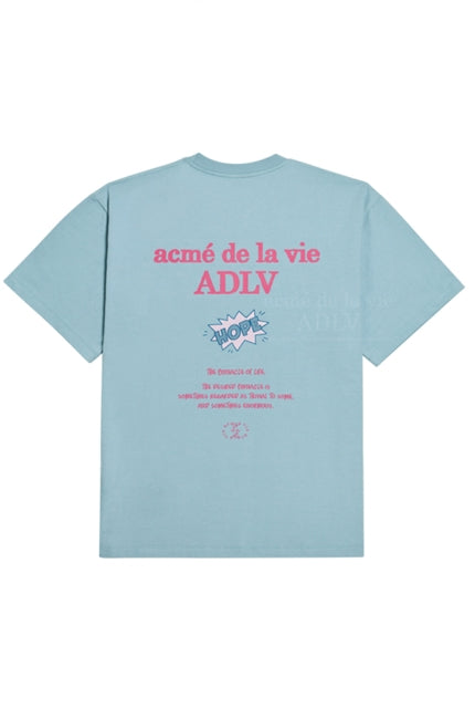 アクメドラビ(acme' de la vie) HOPE BASIC LOGO SHORT SLEEVE T-SHIRT SKYBLUE