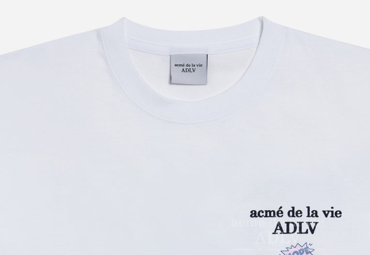 アクメドラビ(acme' de la vie) HOPE BASIC LOGO SHORT SLEEVE T-SHIRT WHITE