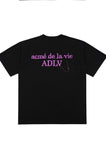 アクメドラビ(acme' de la vie) SEWING BASIC LOGO SHORT SLEEVE T-SHIRT BLACK