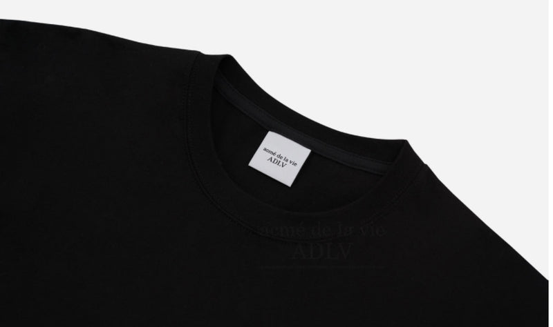 アクメドラビ(acme' de la vie) SEWING BASIC LOGO SHORT SLEEVE T-SHIRT BLACK