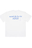 アクメドラビ(acme' de la vie) SEWING BASIC LOGO SHORT SLEEVE T-SHIRT WHITE