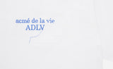 アクメドラビ(acme' de la vie) SEWING BASIC LOGO SHORT SLEEVE T-SHIRT WHITE