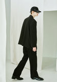 SSY(エスエスワイ) Bell-bottom banding slacks bootcut black