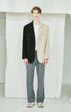 SSY(エスエスワイ) Bell-bottom banding slacks bootcut grey