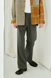 SSY(エスエスワイ) Bell-bottom banding slacks bootcut grey