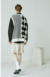 SSY(エスエスワイ) Argyle & hound check knit vest