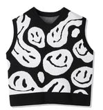 SSY(エスエスワイ) Crushed smile knit vest