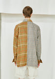 SSY(エスエスワイ) Half complex brown check shirt