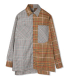 SSY(エスエスワイ) Half complex brown check shirt