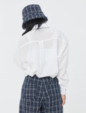 ロマンティッククラウン(ROMANTIC CROWN) WOMAN BALLOON CUFFS SHIRT_WHITE