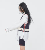 ロマンティッククラウン(ROMANTIC CROWN) WOMAN LINING KNIT VEST_NAVY
