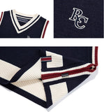 ロマンティッククラウン(ROMANTIC CROWN) WOMAN LINING KNIT VEST_NAVY