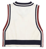 ロマンティッククラウン(ROMANTIC CROWN) WOMAN LINING KNIT VEST_OATMEAL