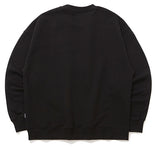 ロマンティッククラウン(ROMANTIC CROWN) CIRCLE SLOGAN SWEAT SHIRT_BLACK
