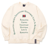 ロマンティッククラウン(ROMANTIC CROWN) CIRCLE SLOGAN SWEAT SHIRT_OATMEAL