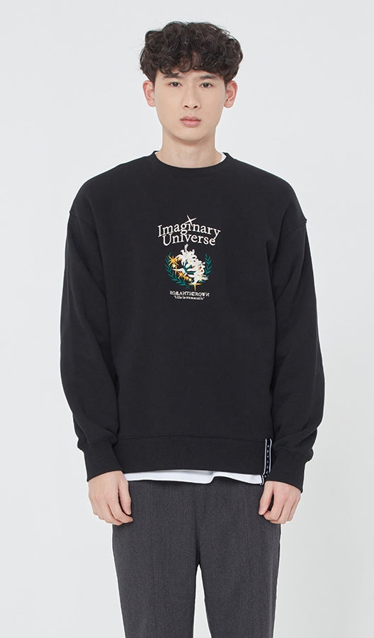 ロマンティッククラウン(ROMANTIC CROWN) ROMANTIC LILY SWEAT SHIRT_BLACK