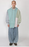 アジョバイアジョ（AJOBYAJO) Oversized Mixed Hoodie [Mint]