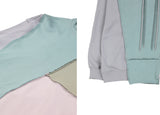 アジョバイアジョ（AJOBYAJO) Oversized Mixed Hoodie [Mint]