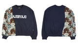 アジョバイアジョ（AJOBYAJO) Puppies Jacquard Oversized Sweatshirt [Navy]