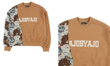 アジョバイアジョ（AJOBYAJO) Puppies Jacquard Oversized Sweatshirt [Beige]