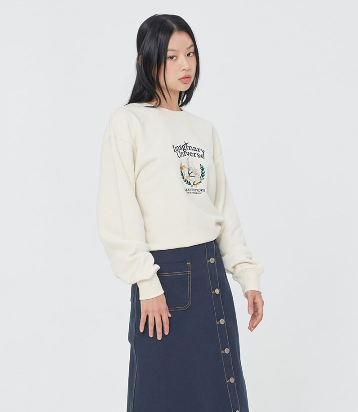 ロマンティッククラウン(ROMANTIC CROWN) ROMANTIC LILY SWEAT SHIRT_OATMEAL