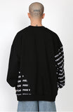 アジョバイアジョ（AJOBYAJO) FUXX YOU Knit Mixed Sweatshirt [Black]