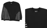 アジョバイアジョ（AJOBYAJO) FUXX YOU Knit Mixed Sweatshirt [Black]