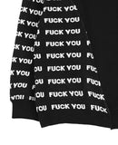 アジョバイアジョ（AJOBYAJO) FUXX YOU Knit Mixed Sweatshirt [Black]