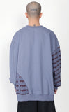 アジョバイアジョ（AJOBYAJO) FUXX YOU Knit Mixed Sweatshirt [Lilac]