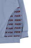 アジョバイアジョ（AJOBYAJO) FUXX YOU Knit Mixed Sweatshirt [Lilac]