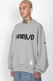 アジョバイアジョ（AJOBYAJO) Logo Oversized Sweatshirt [Melange Grey]